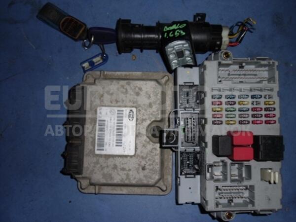 Блок управління двигуном комплект Fiat Doblo 1.6 16V 2000-2009 55195167 14112 - 1
