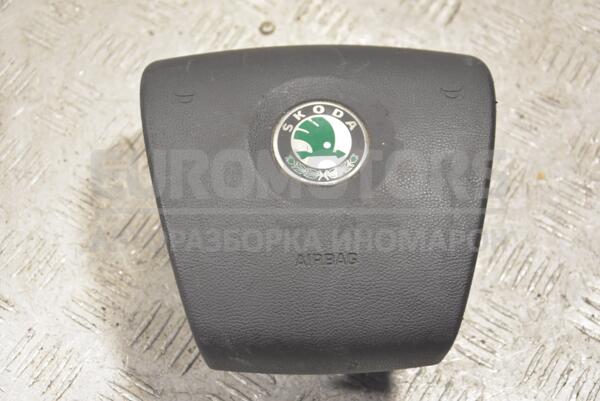 Подушка безопасности руль Airbag Skoda Fabia 2007-2014 242283 5J0880201D