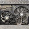 Вентилятор радиатора комплект 2 секции 7 лопастей+7 лопастей с диффузором VW Passat (B6) 2005-2010 1K0121207AA 318905 - 2