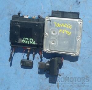 Блок управления двигателем комплект VW Touareg 2.5tdi 2002-2010 0281011258 13895