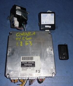 Блок управления двигателем комплект Toyota Corolla Verso 1.8 2004-2009 89661-0F030 14272