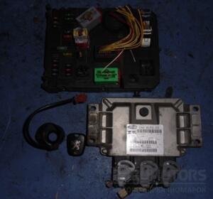 Блок управления двигателем комплект Peugeot 307 1.4 16V 2001-2008 9647498180 18698