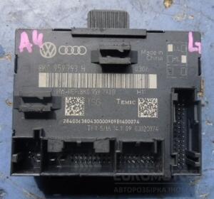 Блок управления двери передней левой Audi A4 (B8) 2007-2015 8K0959793H 28504