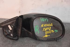 Зеркало правое электр 7 пинов Skoda Yeti 2009 92206