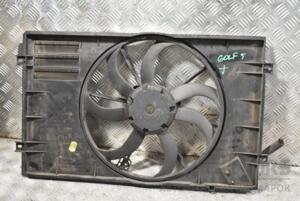Вентилятор радіатора 7 лопатей в зборі з дифузором VW Golf (V) 2003-2008 1K0121205AA 379544