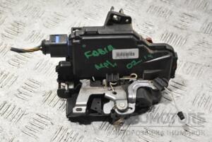 Замок двері передній лівий електро 8 пинов Skoda Fabia 2007-2014 3B1837015AR 383448