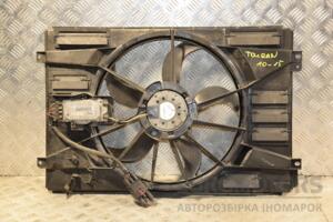 Вентилятор радіатора 5 лопатей в зборі з дифузором VW Touran 2010-2015 1K0121205AF 404636