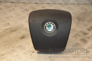 Подушка безопасности руль Airbag Skoda Fabia 2007-2014 5J0880201D 433334