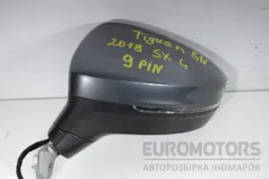 Ліве дзеркало 9 контактів VW Tiguan 2.0 TDI 2016 5NN857507A it-17810 Дизель