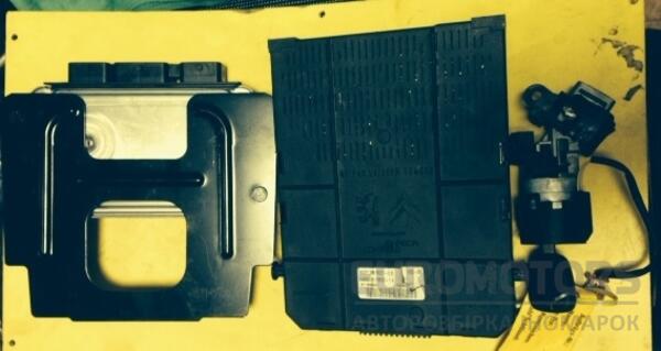 Блок управления двигателем комплект Peugeot 307 1.6 16V 2001-2008 9663394680 3322 - 2