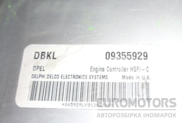 Блок управления двигателем комплект Opel Astra 1.6 16V (G) 1998-2005 09355929 4828 - 3