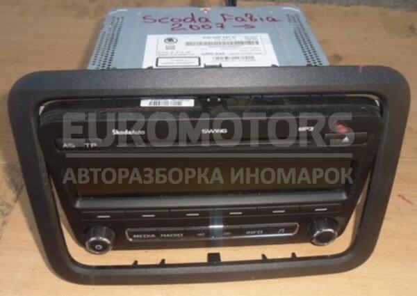 Магнитола под диски Radio Stereo CD MP3 Player Skoda Fabia 2007-2014 5J0035161D 6725  euromotors.com.ua