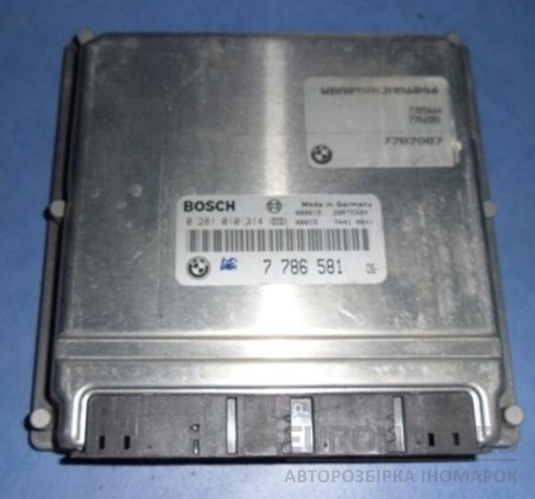 Блок керування двигуном BMW 5 (E39) 1995-2003 0281010314 7576 - 2