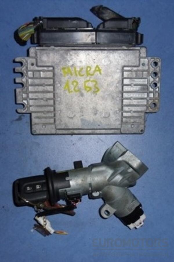 Блок управления двигателем комплект Nissan Micra 1.2 16V (K12) 2002-2010 MEC37-300 7940 - 2