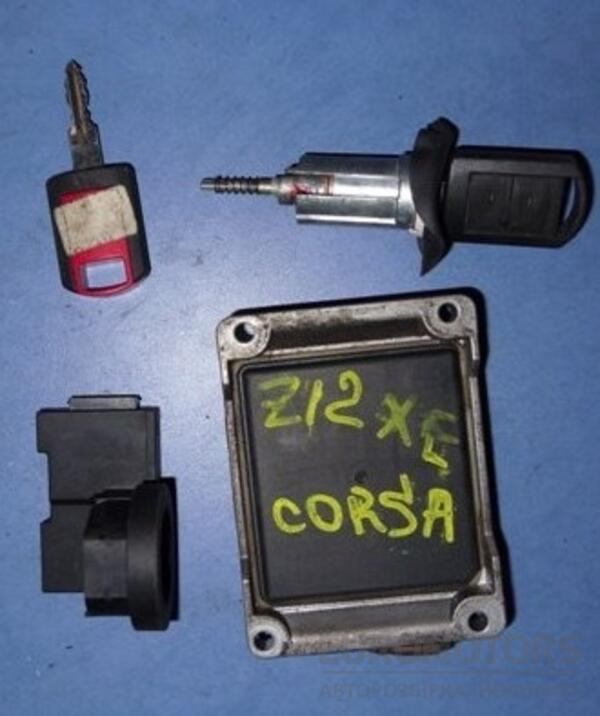 Блок управління двигуном комплект Opel Corsa 1.2 (C) 2000-2006 0261207423 8196 - 2