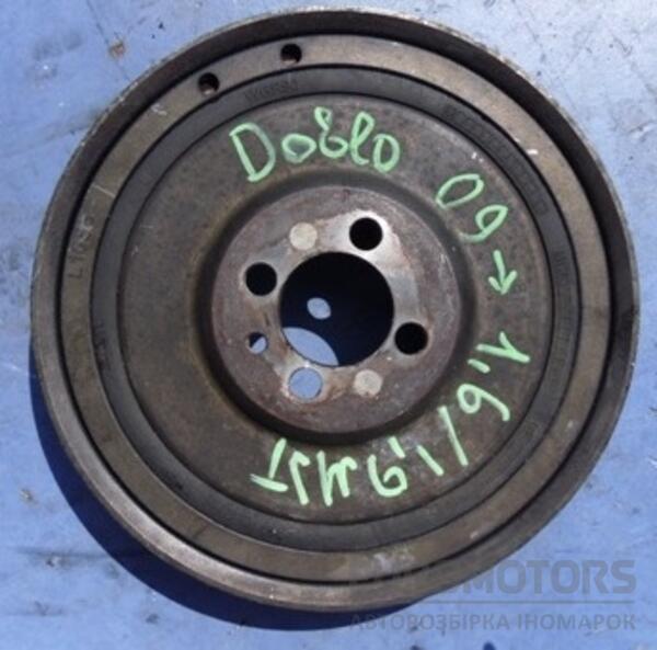 Шкив коленвала демпферный 6 ручейков Fiat Doblo 1.6jtd, 1.9jtd 2010 55208280 15874 - 3