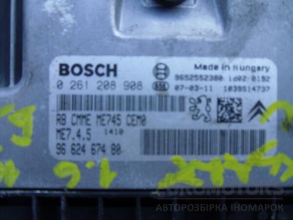 Блок управління двигуном комплект Citroen Xsara Picasso 1.6 16V 1999-2010 0261208908 16296 - 2