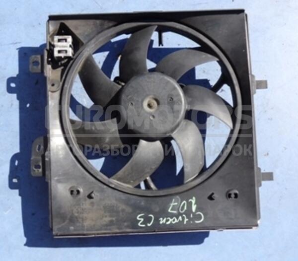 Вентилятор радиатора комплект 7 лопастей 2 пина с диффузором Citroen C3 1.4hdi 2002-2009 9682902080 16749 euromotors.com.ua