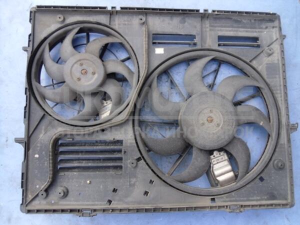 Вентилятор радіатора комплект 2секціі D420 7лопастей 4піна + D300 7лопастей 4піна з дифузором VW Touareg 2002-2010 0130303292 17024 - 1