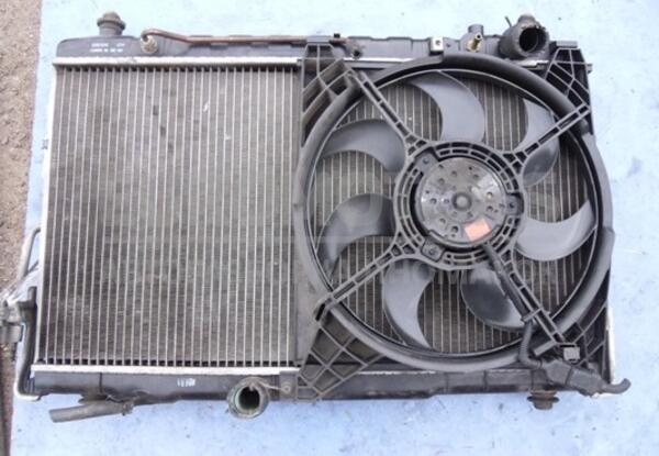 Вентилятор радиатора комплект с диффузором D390 7 лопастей 2 пина  Hyundai Santa FE 2.0crdi 2000-2006 2538626200 18509  euromotors.com.ua