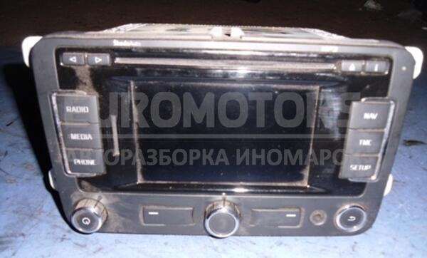 Магнитола штатная (радио, система навигации GPS) Skoda Superb 2008-2015 3T0035191A 19014 euromotors.com.ua