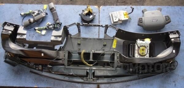 Торпедо верх часть комплект безопасности Airbag (передняя панель, подушка пассажира в торпедо, подушка руля, блок управления Airbag, 2-а преднатяжителя ремней безоп, шлейф ) Jeep Grand Cherokee 2005-2010 23365 - 4