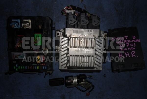 Блок управления двигателем комплект Peugeot 307 2.0hdi 2001-2008 5WS40276B-T 24546 euromotors.com.ua
