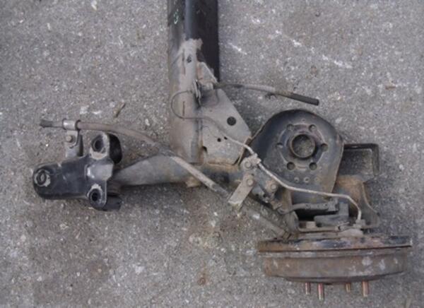 Балка задня в зборі під барабани з ABS Hyundai Getz 2002-2010 551001C100 27443 - 3