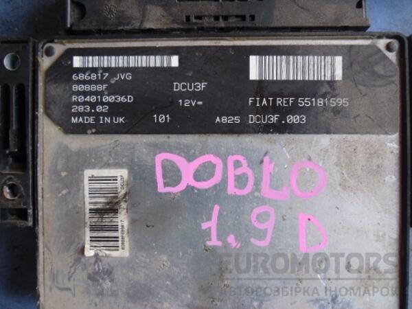 Блок управління двигуном комплект Fiat Doblo 1.9d 2000-2009 55181595 31333 - 2