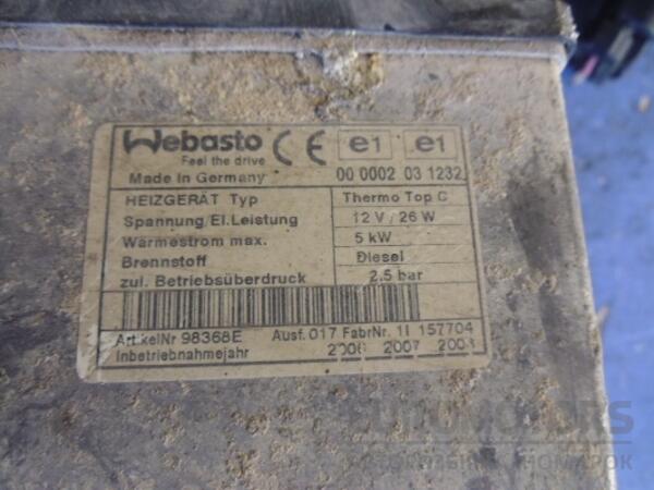 Автономный отопитель Webasto Mercedes C-class (W203) 2000-2007 00002031232 35060 - 3
