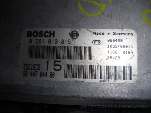 Блок управління двигуном комплект Citroen Jumpy 2.0jtd 1995-2007 0281010815 35237 - 2