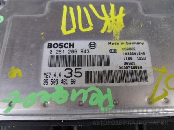 Блок управління двигуном комплект Peugeot 307 1.6 16V 2001-2008 0261206943 35720 - 2