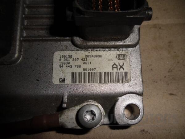 Блок управління двигуном комплект Opel Corsa 1.2 16V (C) 2000-2006 0261207423 39434 - 2