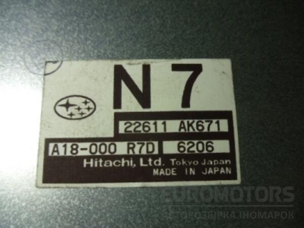 Блок управління двигуном комплект Subaru Forester 2.0 16V 2002-2007 22611AK671 39822 - 2