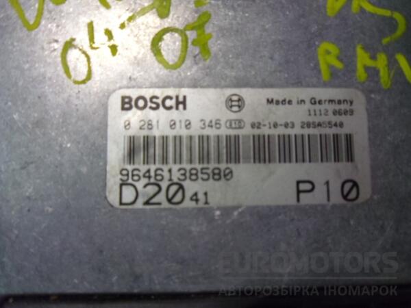 Блок управління двигуном комплект Citroen Jumper 2.0jtd 2002-2006 0281010346 44638 - 2