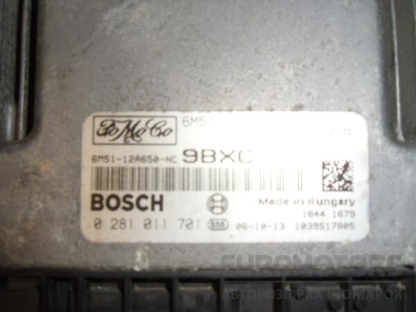 Блок управления двигателем -08 Ford Focus 1.6tdci (II) 2004-2011 0281011701 45172 - 2