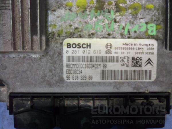 Блок управления двигателем Citroen Berlingo 1.6hdi 1996-2008 0281012619 45393 - 2