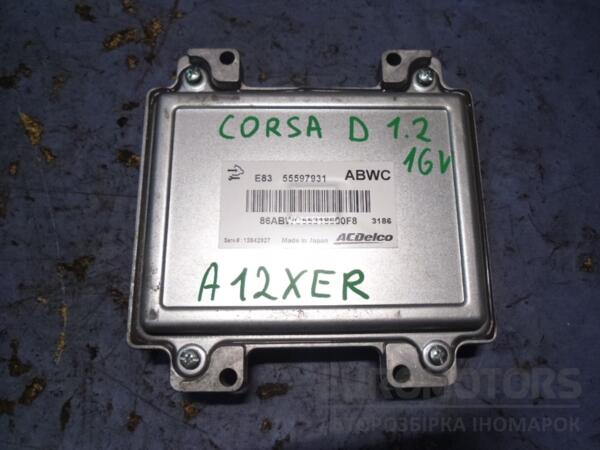 Блок управления двигателем Opel Corsa 1.2 16V (D) 2006-2014 E83 55597931 49077 - 2