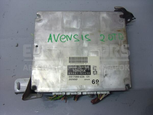 Блок управления двигателем Toyota Avensis 2.0td (II) 2003-2008 89661-05690 53647