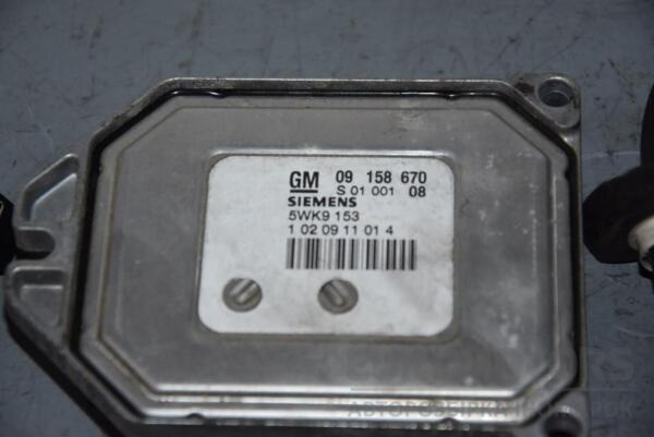 Блок управления двигателем комплект Opel Zafira 1.8 16V (A) 1999-2005 09158670 59056 - 2