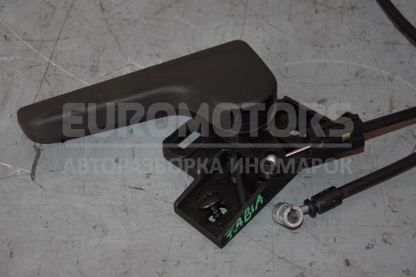 Ручка відкривання капота з тросом Skoda Fabia 1.4tdi 2014 6V1823533 64937  euromotors.com.ua