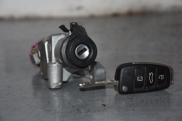 Замок запалювання в зборі ключ Audi A4 (B7) 2004-2007 4B0905851MHF2 64977 - 2