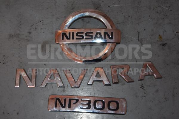 Значок эмблема комплект Nissan Navara 2015 65218 euromotors.com.ua