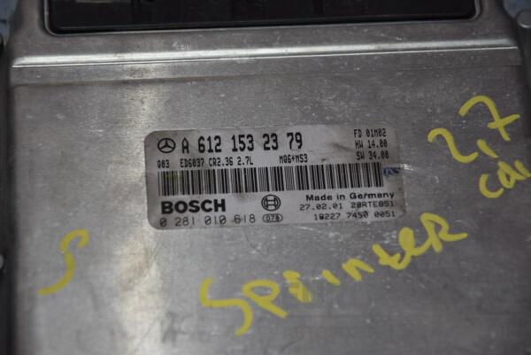 Блок управления двигателем комплект Mercedes Sprinter 2.7cdi (901/905) 1995-2006 0281010618 67606 - 2