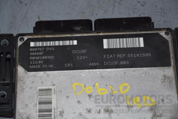 Блок управління двигуном комплект Fiat Doblo 1.9d 2000-2009 55181595 67817 - 2