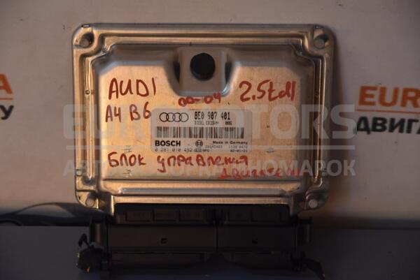Блок керування двигуном Audi A4 2.5tdi (B6) 2000-2004 8E0907401 70953 - 1