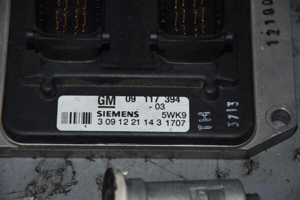 Блок управления двигателем комплект Opel Astra 1.8 16V (G) 1998-2005 09117394 75978 - 2
