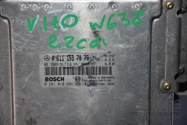 Блок управління двигуном комплект Mercedes Vito 2.2cdi (W638) 1996-2003 0281010604 76986 - 2