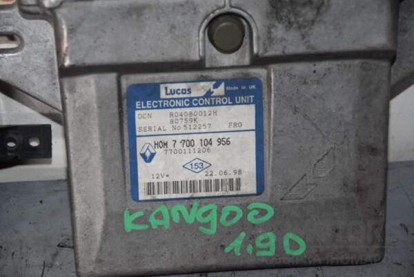 Блок управління двигуном комплект Renault Kangoo 1.9D 1998-2008 R04080012H 77013 - 2