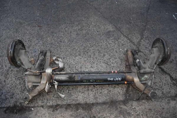Балка задняя в сборе под барабаны с ABS Citroen Berlingo 1996-2008 9634828210 77720 - 4